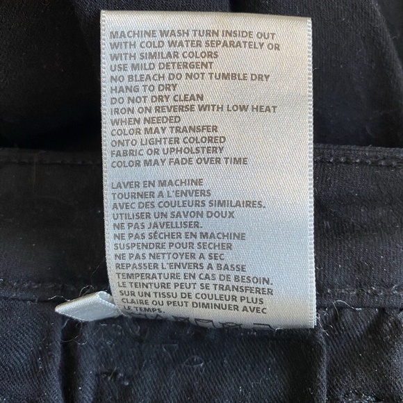 L'agence Margot High Rise Skinny Stretch Jeans In Black Noir Size 27 - Picture 11 of 12